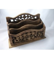 Letter Rack Leaf Cutwork